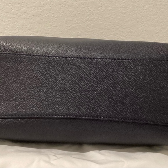 Coach Edie Dark Blue Leather Shoulder Bag - Picture 8 of 8